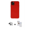 MARSİLYAN™- iPhone 11 Pro Max Kılıf Ahenk Serisi - Siyah Seramik Nano Ekran Koruyucu + Pers Alüminyum Kamera Lens - SH