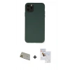 MARSİLYAN™- iPhone 11 Pro Max Kılıf Ahenk Serisi - Siyah Seramik Nano Ekran Koruyucu + Rainbow Kamera Lens Koruma Cam - GD