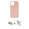 MARSİLYAN™- iPhone 11 Pro Max Kılıf Ahenk Serisi - Siyah Seramik Nano Ekran Koruyucu + Rainbow Kamera Lens Koruma Cam - GD