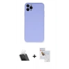MARSİLYAN™- iPhone 11 Pro Max Kılıf Ahenk Serisi - Siyah Seramik Nano Ekran Koruyucu + Kamera Lens Koruma Cam - SF