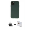 MARSİLYAN™- iPhone 11 Pro Max Kılıf Ahenk Serisi - Siyah Seramik Nano Ekran Koruyucu + Kamera Lens Koruma Cam - SF