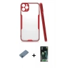 MARSİLYAN™- iPhone 11 Pro Max Kılıf Atlas Asil Serisi - Şeffaf 360 Full Body Arka Koruyucu + Shine Kamera Lens Koruma Cam - MI