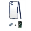 MARSİLYAN™- iPhone 11 Pro Max Kılıf Atlas Asil Serisi - Şeffaf 360 Full Body Arka Koruyucu + Shine Kamera Lens Koruma Cam - MI