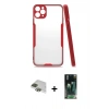MARSİLYAN™- iPhone 11 Pro Max Kılıf Atlas Asil Serisi - Şeffaf 360 Full Body Arka Koruyucu + Pers Alüminyum Kamera Lens - YL