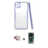 MARSİLYAN™- iPhone 11 Pro Max Kılıf Atlas Asil Serisi - Şeffaf 360 Full Body Arka Koruyucu + Pers Alüminyum Kamera Lens - KI