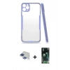 MARSİLYAN™- iPhone 11 Pro Max Kılıf Atlas Asil Serisi - Şeffaf 360 Full Body Arka Koruyucu + Pers Alüminyum Kamera Lens - LT