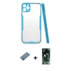 MARSİLYAN™- iPhone 11 Pro Max Kılıf Atlas Asil Serisi - Şeffaf 360 Full Body Arka Koruyucu + Shine Kamera Lens Koruma Cam - GS