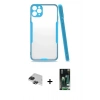 MARSİLYAN™- iPhone 11 Pro Max Kılıf Atlas Asil Serisi - Siyah 360 Mat Full Body Arka Koruyucu + Pers Alüminyum Kamera Lens - SH
