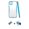 MARSİLYAN™- iPhone 11 Pro Max Kılıf Atlas Asil Serisi - Siyah 3D Antistatik Seramik Nano Ekran Koruyucu + Shine Kamera Lens Koruma Cam - SH
