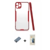MARSİLYAN™- iPhone 11 Pro Max Kılıf Atlas Asil Serisi - Siyah 6D Mat Seramik Hayalet Nano Ekran Koruyucu + Shine Kamera Lens Koruma Cam - GI