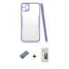 MARSİLYAN™- iPhone 11 Pro Max Kılıf Atlas Asil Serisi - Siyah 6D Mat Seramik Hayalet Nano Ekran Koruyucu + Shine Kamera Lens Koruma Cam - GI
