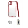 MARSİLYAN™- iPhone 11 Pro Max Kılıf Atlas Asil Serisi - Siyah Bilvis Hayalet Cam Ekran Koruyucu + Pers Alüminyum Kamera Lens - SH