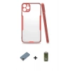 MARSİLYAN™- iPhone 11 Pro Max Kılıf Atlas Asil Serisi - Siyah Joko Magic 5D Hayalet Cam + Metal Kamera Lens Koruma Cam - GD