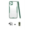 MARSİLYAN™- iPhone 11 Pro Max Kılıf Atlas Asil Serisi - Siyah Joko Magic 5D Hayalet Cam + Pers Alüminyum Kamera Lens - SH