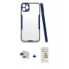 MARSİLYAN™- iPhone 11 Pro Max Kılıf Atlas Asil Serisi - Siyah Mat Seramik Nano Ekran Koruyucu + Pers Alüminyum Kamera Lens - LT