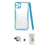 MARSİLYAN™- iPhone 11 Pro Max Kılıf Atlas Asil Serisi - Siyah Mat Seramik Nano Ekran Koruyucu + Pers Alüminyum Kamera Lens - SH