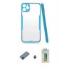 MARSİLYAN™- iPhone 11 Pro Max Kılıf Atlas Asil Serisi - Siyah Polymer Nano Ekran Koruyucu + Metal Kamera Lens Koruma Cam - SH