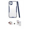 MARSİLYAN™- iPhone 11 Pro Max Kılıf Atlas Asil Serisi - Siyah Seramik Nano Ekran Koruyucu + Pers Alüminyum Kamera Lens - KI
