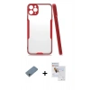 MARSİLYAN™- iPhone 11 Pro Max Kılıf Atlas Asil Serisi - Siyah Seramik Nano Ekran Koruyucu + Shine Kamera Lens Koruma Cam - SABE