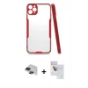 MARSİLYAN™- iPhone 11 Pro Max Kılıf Atlas Asil Serisi - Siyah Seramik Nano Ekran Koruyucu + Pers Alüminyum Kamera Lens - SH