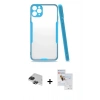 MARSİLYAN™- iPhone 11 Pro Max Kılıf Atlas Asil Serisi - Siyah Seramik Nano Ekran Koruyucu + Pers Alüminyum Kamera Lens - SH