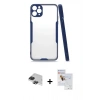 MARSİLYAN™- iPhone 11 Pro Max Kılıf Atlas Asil Serisi - Siyah Seramik Nano Ekran Koruyucu + Pers Alüminyum Kamera Lens - SH