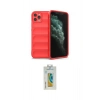MARSİLYAN™- iPhone 11 Pro Max Kılıf Atlas Koleksiyonu - Siyah Polymer Nano Ekran Koruyucu