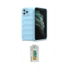 MARSİLYAN™- iPhone 11 Pro Max Kılıf Atlas Koleksiyonu - Siyah Polymer Nano Ekran Koruyucu