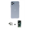 MARSİLYAN™- iPhone 11 Pro Max Kılıf Atlas Minimal Prime - Şeffaf 360 Full Body Arka Koruyucu + Pers Alüminyum Kamera Lens - YL