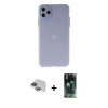 MARSİLYAN™- iPhone 11 Pro Max Kılıf Atlas Minimal Prime - Şeffaf 360 Full Body Arka Koruyucu + Pers Alüminyum Kamera Lens - YL
