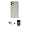 MARSİLYAN™- iPhone 11 Pro Max Kılıf Atlas Minimal Prime - Şeffaf 360 Full Body Arka Koruyucu + Pers Alüminyum Kamera Lens - YL