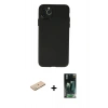MARSİLYAN™- iPhone 11 Pro Max Kılıf Atlas Minimal Prime - Şeffaf 360 Full Body Arka Koruyucu + Renkli Kamera Lens Koruma Cam - YL