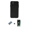 MARSİLYAN™- iPhone 11 Pro Max Kılıf Atlas Minimal Prime - Şeffaf 360 Full Body Arka Koruyucu + Shine Kamera Lens Koruma Cam - GD