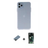 MARSİLYAN™- iPhone 11 Pro Max Kılıf Atlas Minimal Prime - Şeffaf 360 Full Body Arka Koruyucu + Shine Kamera Lens Koruma Cam - GD