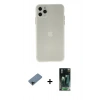 MARSİLYAN™- iPhone 11 Pro Max Kılıf Atlas Minimal Prime - Şeffaf 360 Full Body Arka Koruyucu + Shine Kamera Lens Koruma Cam - SH