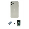 MARSİLYAN™- iPhone 11 Pro Max Kılıf Atlas Minimal Prime - Şeffaf 360 Full Body Arka Koruyucu + Shine Kamera Lens Koruma Cam - SABE