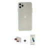 MARSİLYAN™- iPhone 11 Pro Max Kılıf Atlas Minimal Prime - Şeffaf Pasifik Cam Ekran Koruyucu + Pers Alüminyum Kamera Lens - KI