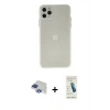 MARSİLYAN™- iPhone 11 Pro Max Kılıf Atlas Minimal Prime - Şeffaf Pasifik Cam Ekran Koruyucu + Pers Alüminyum Kamera Lens - LT