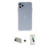 MARSİLYAN™- iPhone 11 Pro Max Kılıf Atlas Minimal Prime - Şeffaf Pasifik Cam Ekran Koruyucu + Rainbow Kamera Lens Koruma Cam - YL