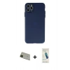 MARSİLYAN™- iPhone 11 Pro Max Kılıf Atlas Minimal Prime - Şeffaf Pasifik Cam Ekran Koruyucu + Rainbow Kamera Lens Koruma Cam - YL