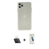 MARSİLYAN™- iPhone 11 Pro Max Kılıf Atlas Minimal Prime - Şeffaf Pasifik Cam Ekran Koruyucu + Kamera Lens Koruma Cam - SF