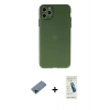 MARSİLYAN™- iPhone 11 Pro Max Kılıf Atlas Minimal Prime - Şeffaf Pasifik Cam Ekran Koruyucu + Shine Kamera Lens Koruma Cam - SH