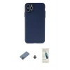 MARSİLYAN™- iPhone 11 Pro Max Kılıf Atlas Minimal Prime - Şeffaf Pasifik Cam Ekran Koruyucu + Shine Kamera Lens Koruma Cam - SABE