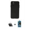 MARSİLYAN™- iPhone 11 Pro Max Kılıf Atlas Minimal Prime - Siyah 18D Cam Ekran Koruyucu + Kamera Lens Koruma Cam - SF