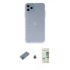MARSİLYAN™- iPhone 11 Pro Max Kılıf Atlas Minimal Prime - Siyah 20D Premium Cam Ekran Koruyucu + Shine Kamera Lens Koruma Cam - GI