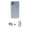 MARSİLYAN™- iPhone 11 Pro Max Kılıf Atlas Minimal Prime - Siyah 20D Premium Cam Ekran Koruyucu + Rainbow Kamera Lens Koruma Cam - YL