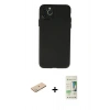 MARSİLYAN™- iPhone 11 Pro Max Kılıf Atlas Minimal Prime - Siyah 20D Premium Cam Ekran Koruyucu + Renkli Kamera Lens Koruma Cam - YL