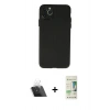 MARSİLYAN™- iPhone 11 Pro Max Kılıf Atlas Minimal Prime - Siyah 20D Premium Cam Ekran Koruyucu + Kamera Lens Koruma Cam - SF