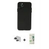 MARSİLYAN™- iPhone 11 Pro Max Kılıf Atlas Minimal Prime - Siyah 20D Premium Cam Ekran Koruyucu + Siyah Pers Alüminyum Kamera Lens