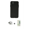 MARSİLYAN™- iPhone 11 Pro Max Kılıf Atlas Minimal Prime - Siyah 20D Premium Cam Ekran Koruyucu + Pers Alüminyum Kamera Lens - YL